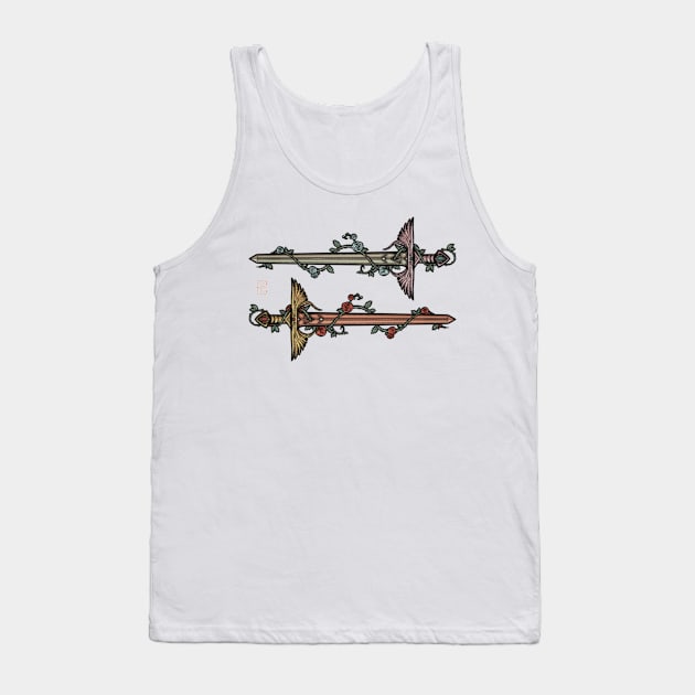Two of swords Tank Top by Ocre, the owl